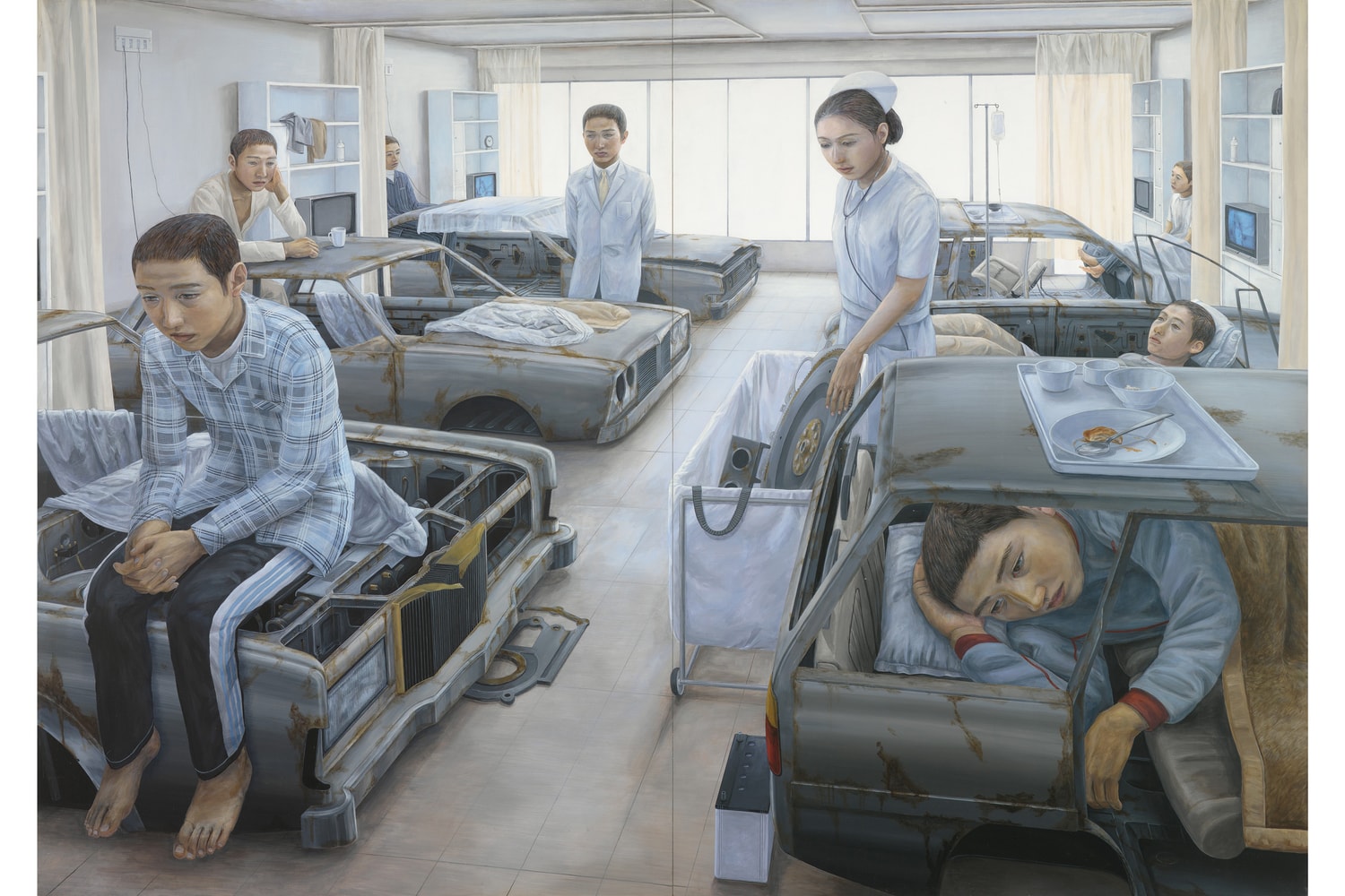 tetsuya ishida gagosian paris exhibition paintings japan lost generation