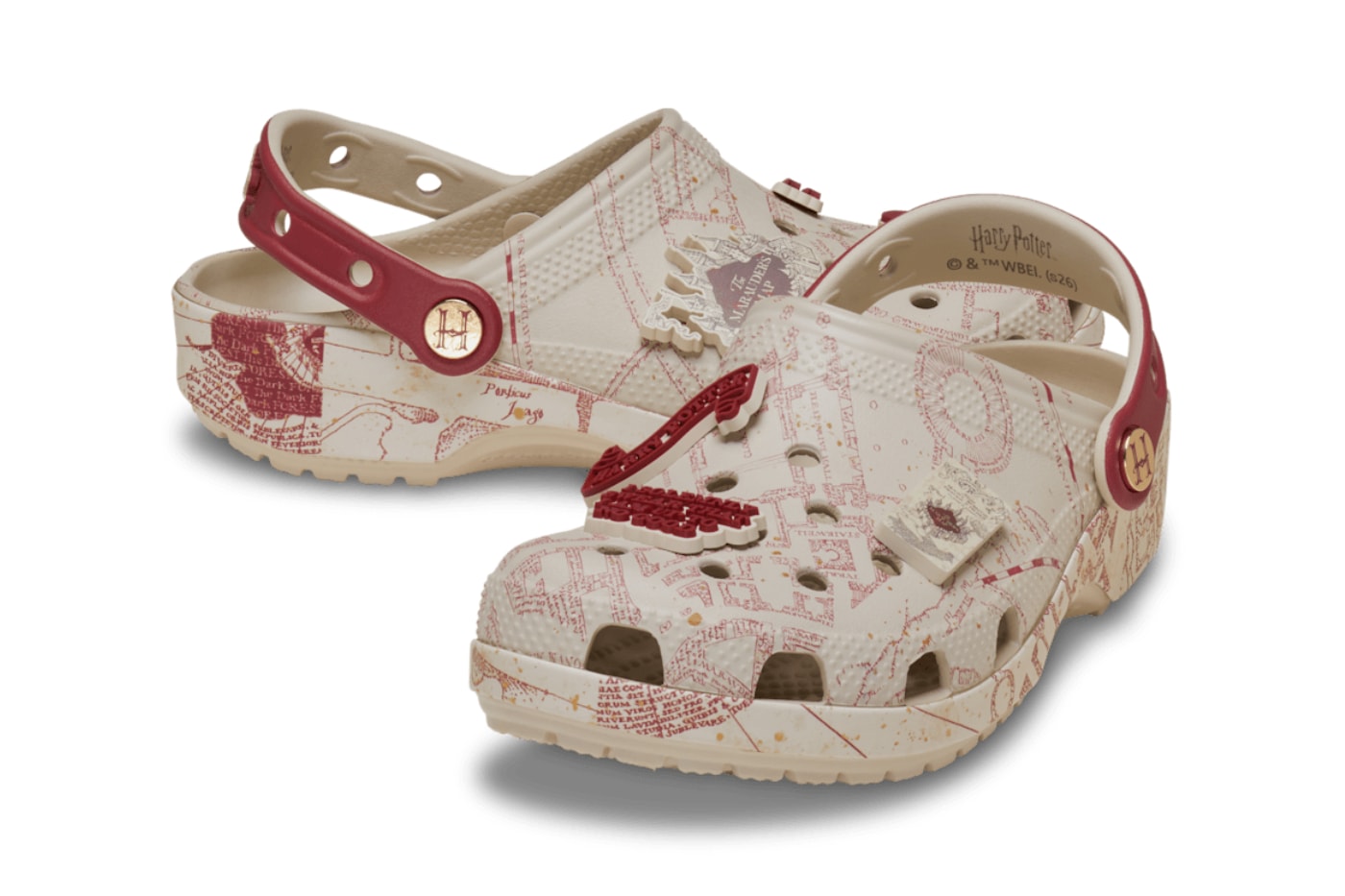 Harry Potter Crocs Classic Clog Marauder’s Map 212968-90H Release Info