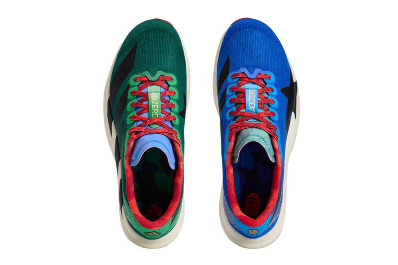 BAPE adidas Adizero EVO SL Collaboration Release Info Blue/Green KJ5749 White/Gold KJ5751 Release Info LIGHTSTRIKE PRO