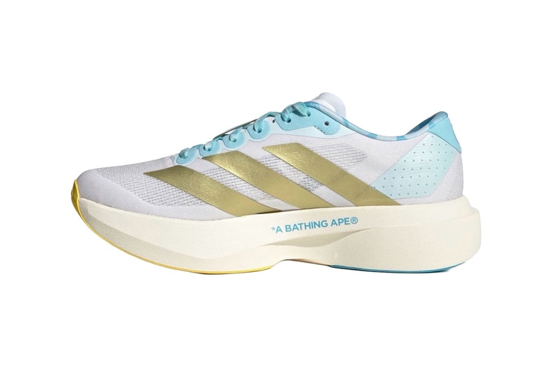 BAPE adidas Adizero EVO SL Collaboration Release Info Blue/Green KJ5749 White/Gold KJ5751 Release Info LIGHTSTRIKE PRO