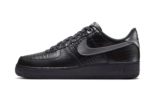 Nike Brings Luxe Textures to the Air Force 1 Low "Triple Black Croc"