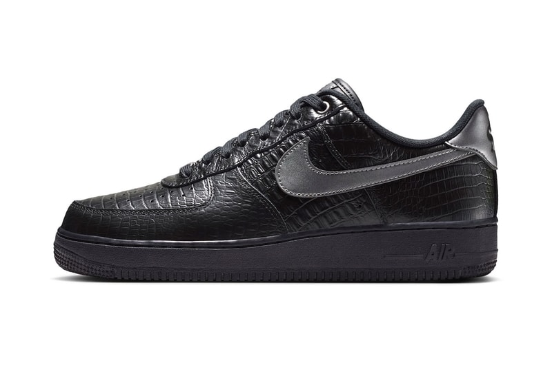 Nike Brings Luxe Textures to the Air Force 1 Low "Triple Black Croc"