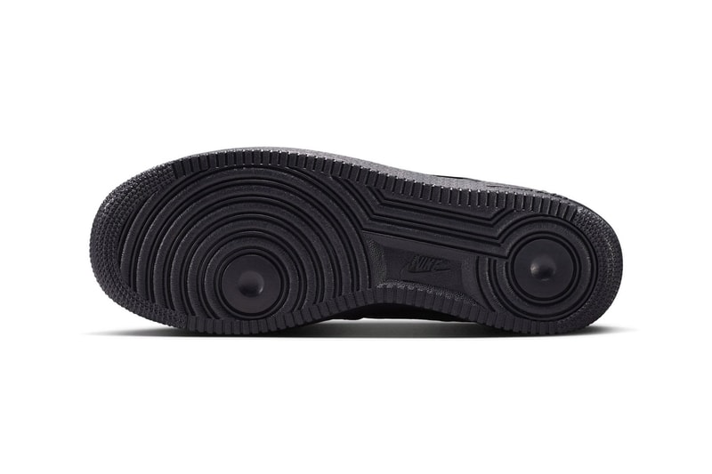 Nike Air Force 1 Low "Triple Black Croc" Release Info Black/Metallic Dark Grey IV6306-010