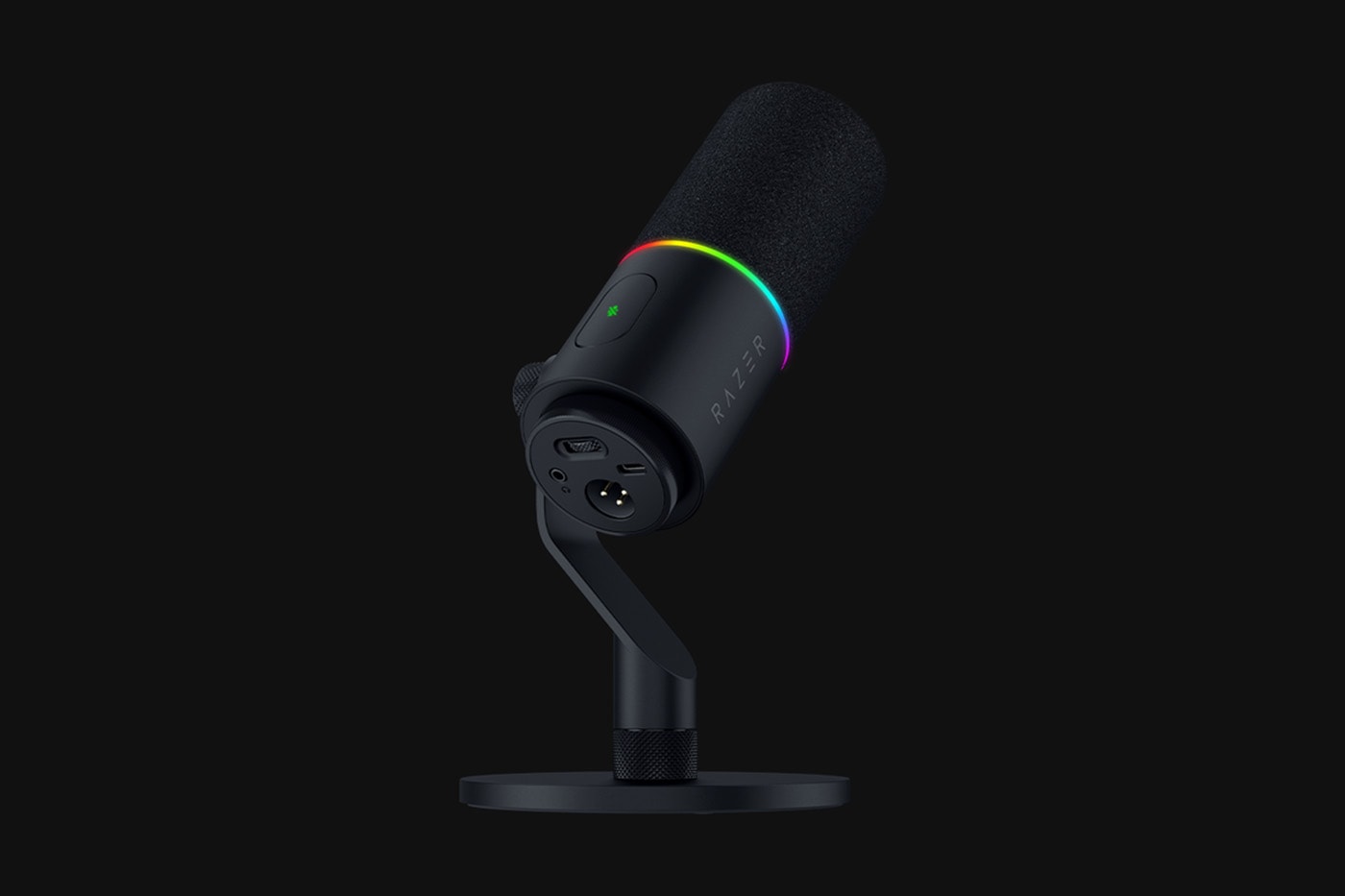 Razer Seiren V3 Pro hybrid XLR USB microphone with Chroma RGB lighting