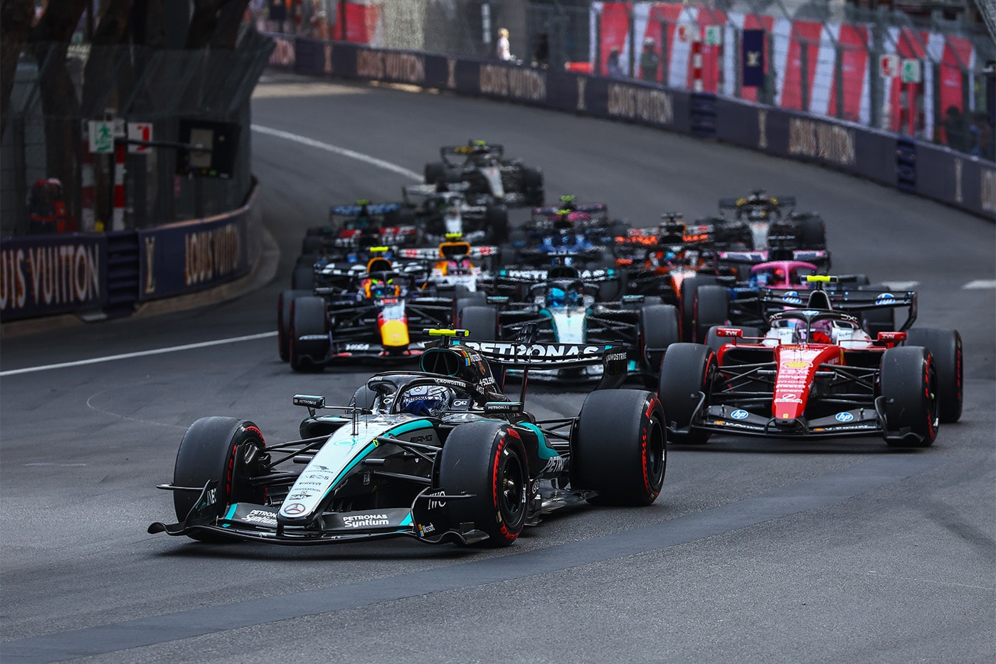 FIA Formula 1 car representing revised 60:40 hybrid power rules for 2028