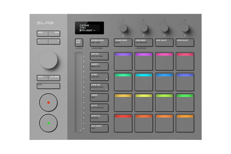 AlphaTheta SLAB MPC music production controller Release Info red dot if design award winner