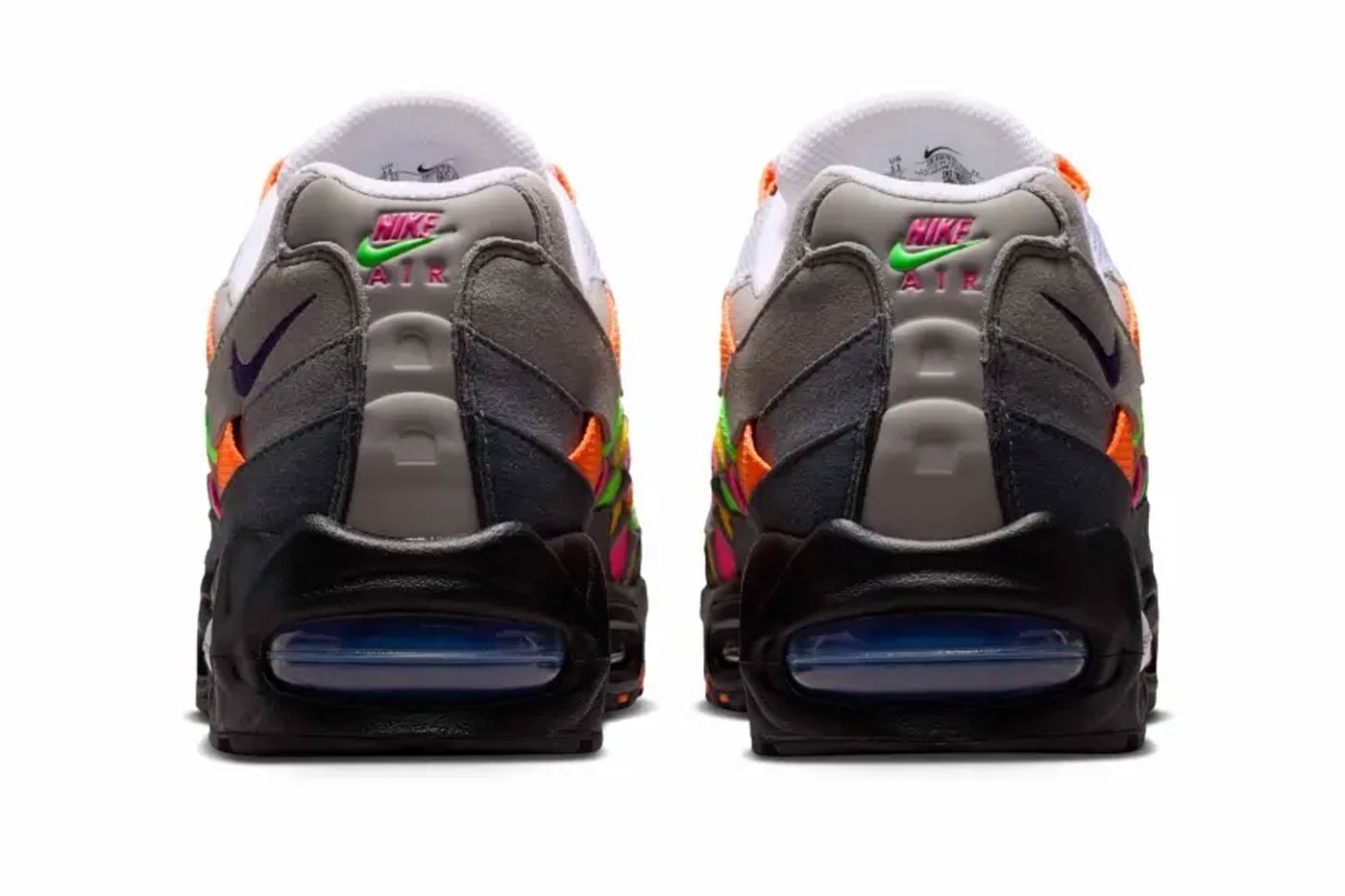 Official Look at the Nike Air Max 95 Woven "Multi" White/Purple Dynasty-Pearl Grey IB3695-100 release info