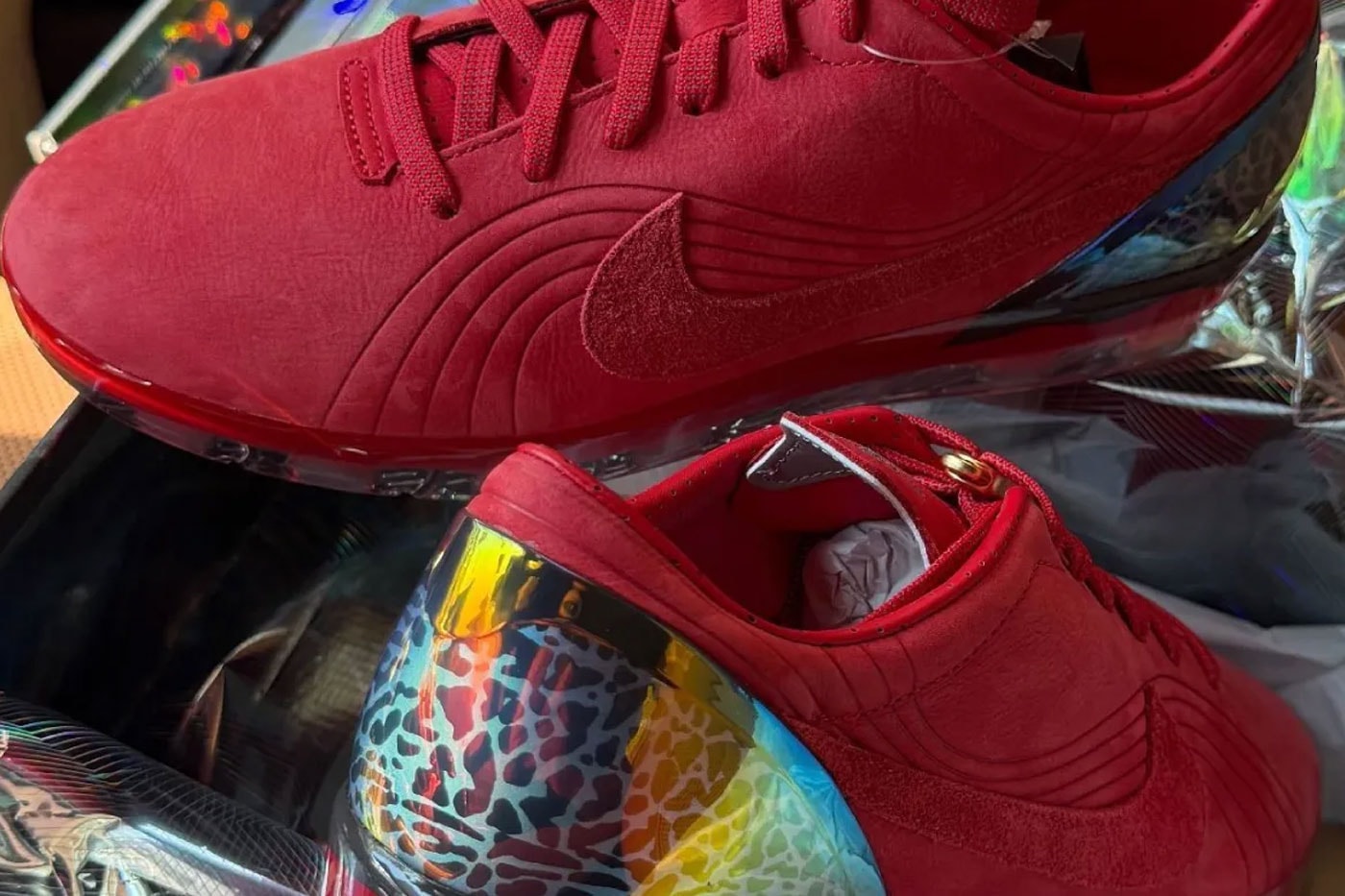 Jordan x Nike Cryoshot "University Red" Release Info University Red/Deep Pewter-Metallic Silver jordan brand  IO8209-600 Mercurial Vapor 1