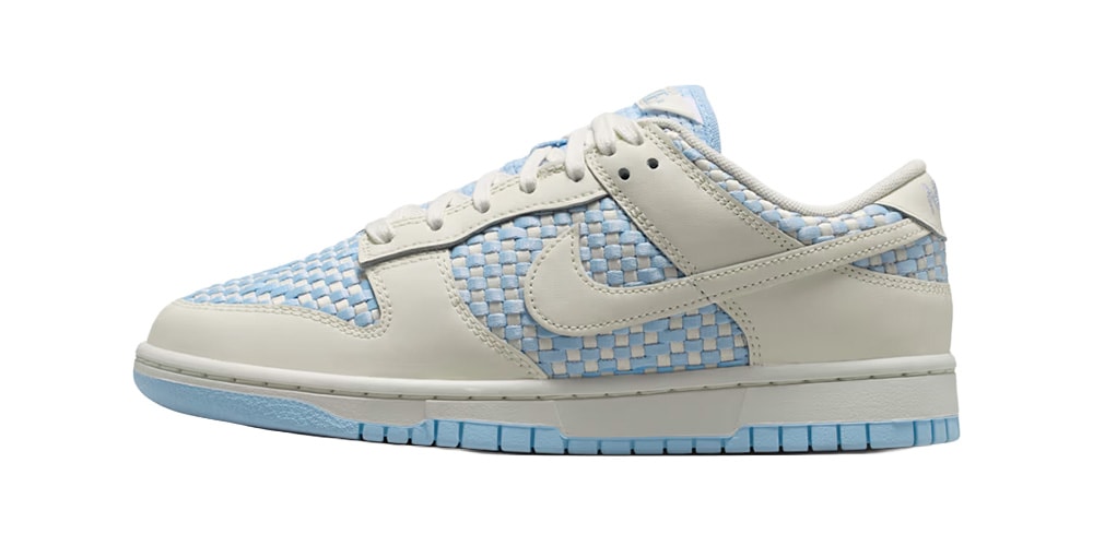 The Nike Dunk Low "Wind Down, Feet Up" Brings Woven Panels and New Branding Details to a Hydrogen Blue Palette