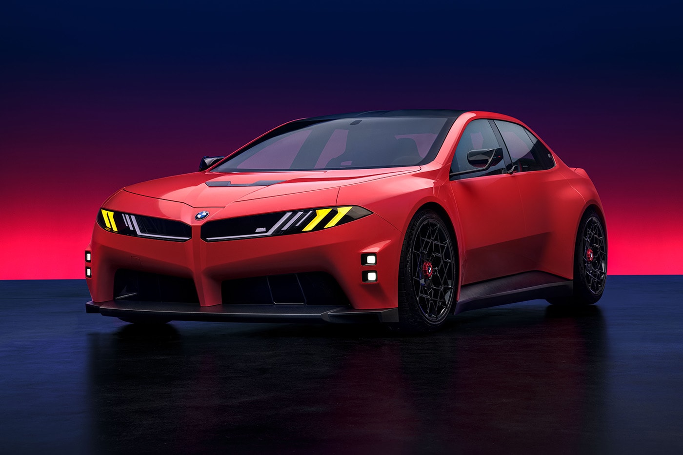 BMW M Concept Neue Klasse electric sedan with quad-motor eDrive at Le Mans