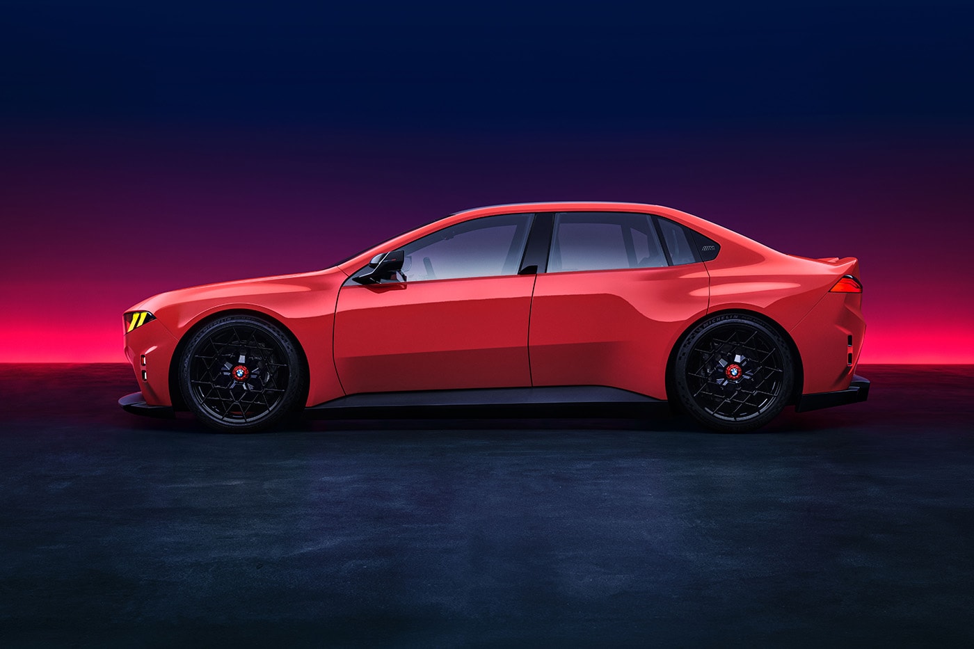BMW M Concept Neue Klasse electric sedan with quad-motor eDrive at Le Mans