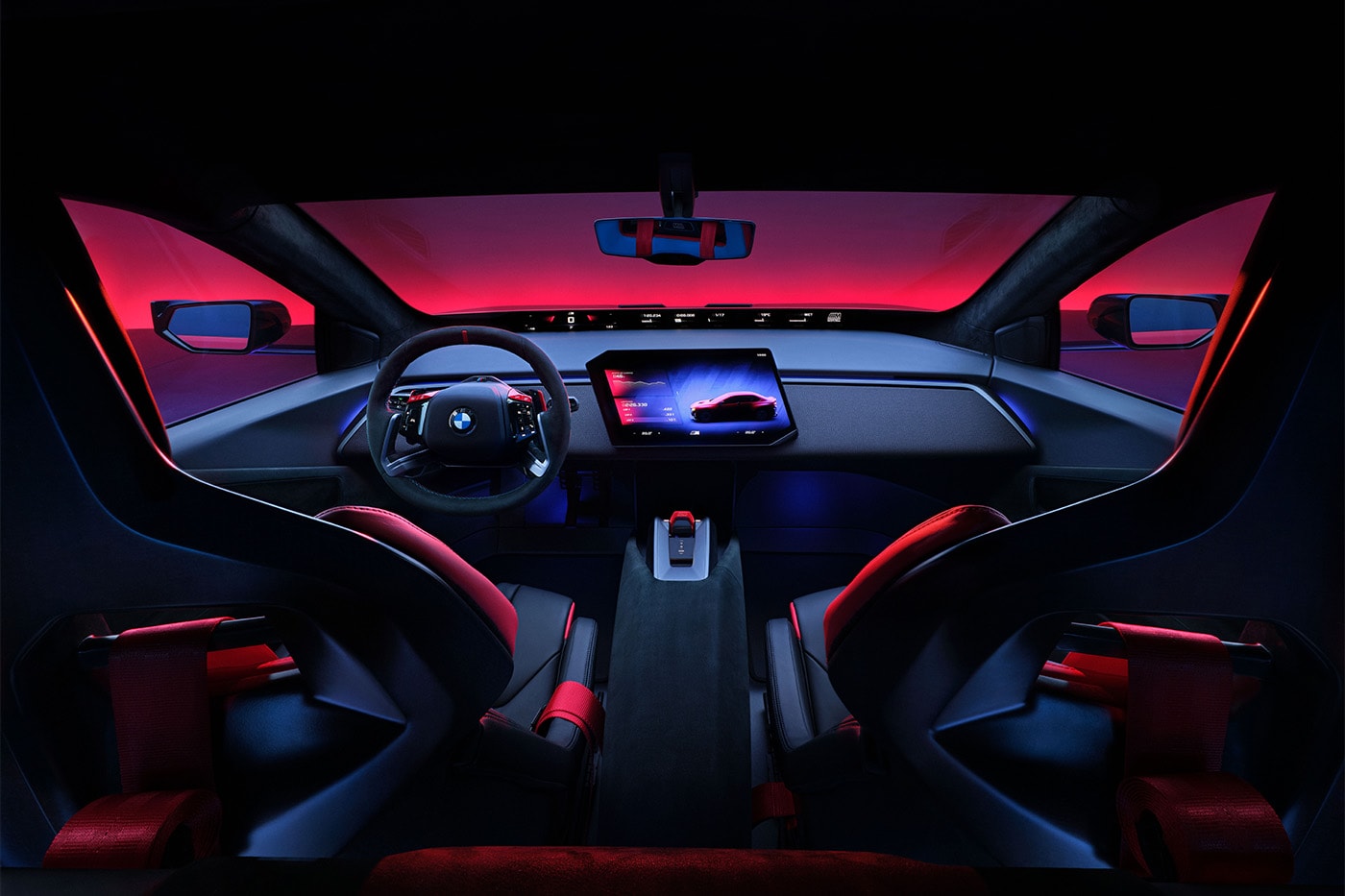 BMW M Concept Neue Klasse electric sedan with quad-motor eDrive at Le Mans