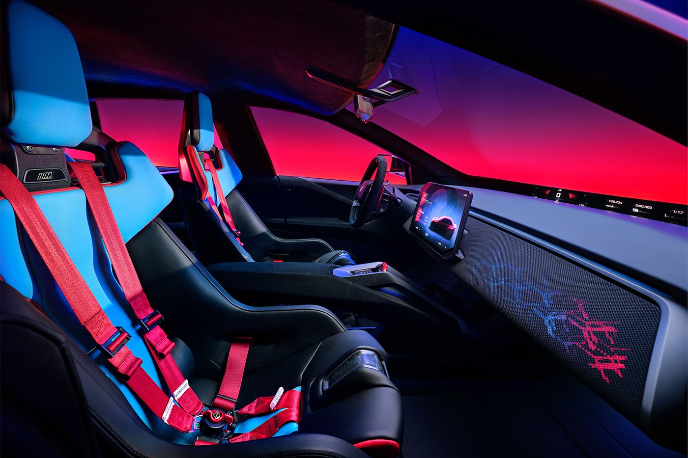 BMW M Concept Neue Klasse electric sedan with quad-motor eDrive at Le Mans