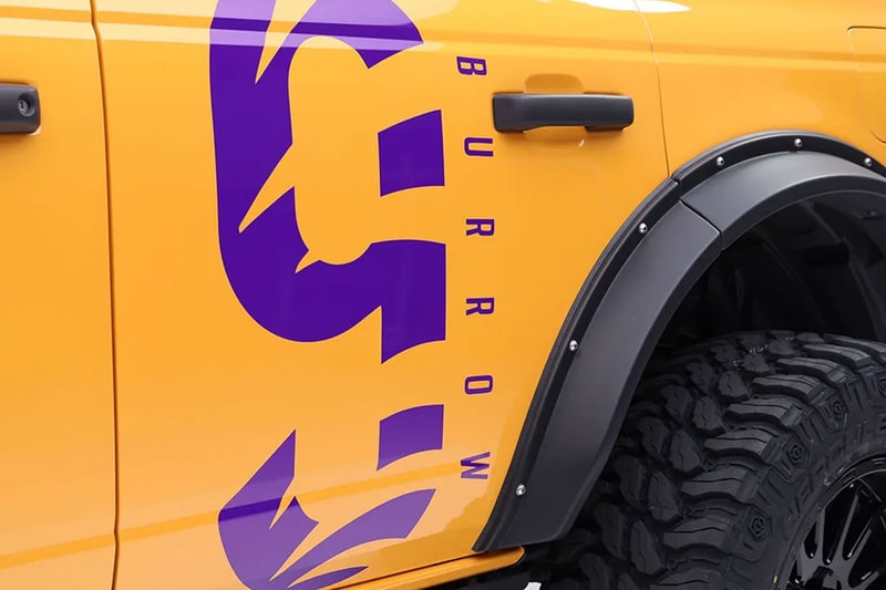 NFL Star Joe Burrow's Custom Ford Bronco Heads to Barrett-Jackson Auction LSU inspired 4x4