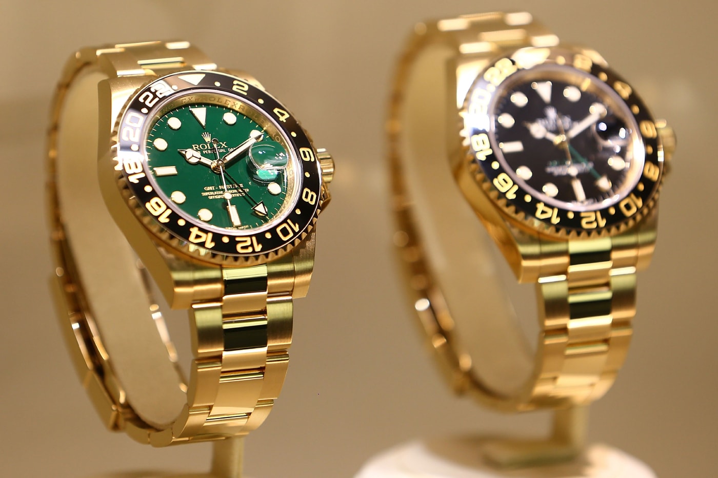 Rolex gold watch lineup including Cosmograph Daytona and other precious metal models