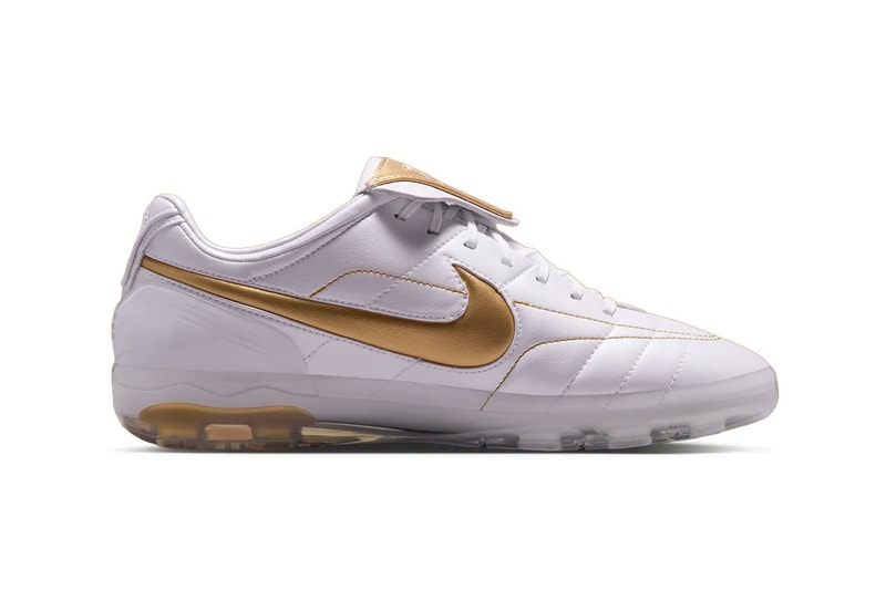 Nike Cryoshot Tiempo Legend R10 "White/Metallic Gold" release info IQ8164-100