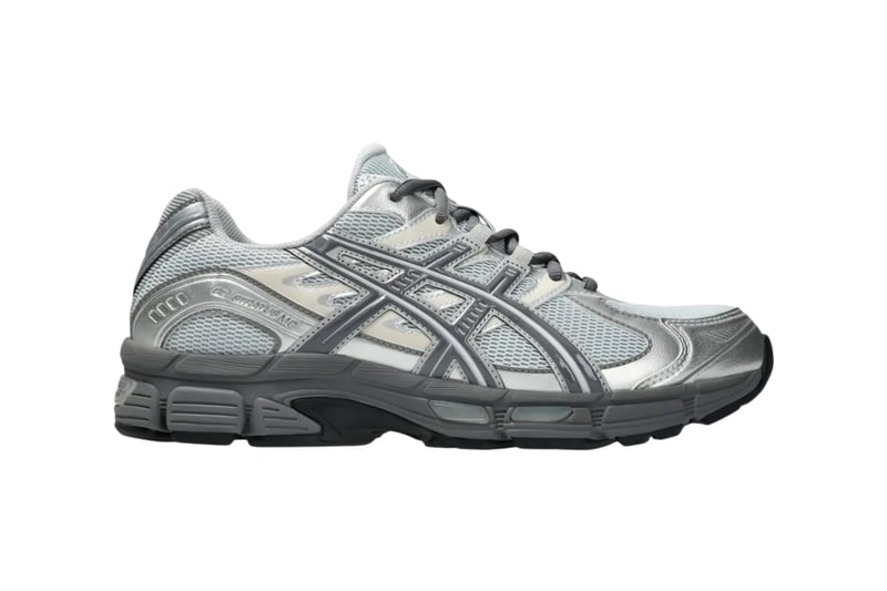 ASICS GEL-STRATUS MC in Concrete grey colorway, hybrid performance silhouette with mesh upper - detail view 1