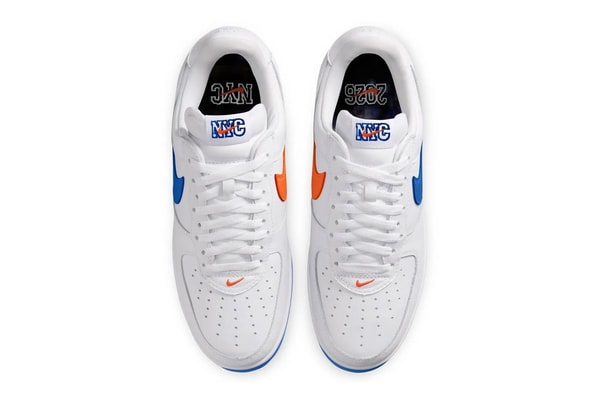 Nike Air Force 1 Low '01 "NYC Knicks" Release Info white blue orange new york knicks nba JK5361-100