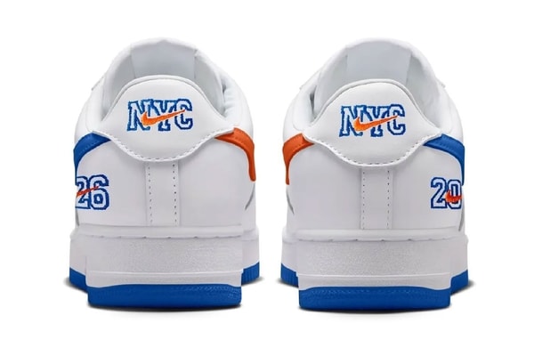 Nike Air Force 1 Low '01 "NYC Knicks" Release Info white blue orange new york knicks nba JK5361-100