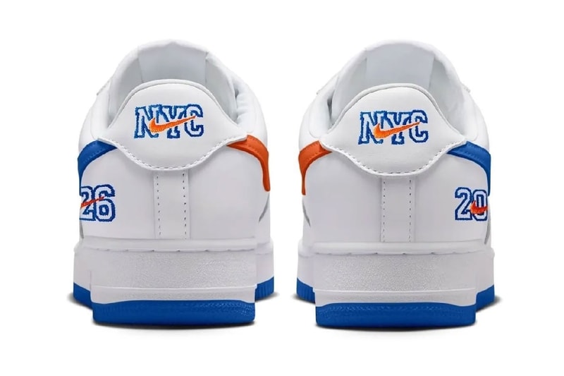 Nike Air Force 1 Low '01 "NYC Knicks" Release Info white blue orange new york knicks nba JK5361-100