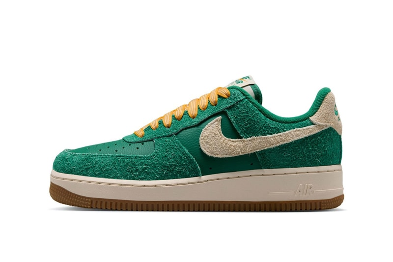 Nike Air Force 1 Low “Game Day” Malachite/University Gold-Gum Medium Brown-Coconut Milk