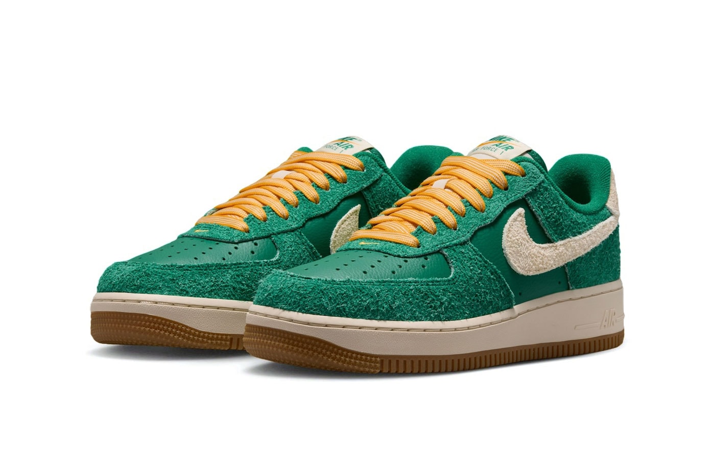 Nike Air Force 1 Low “Game Day” Malachite/University Gold-Gum Medium Brown-Coconut Milk