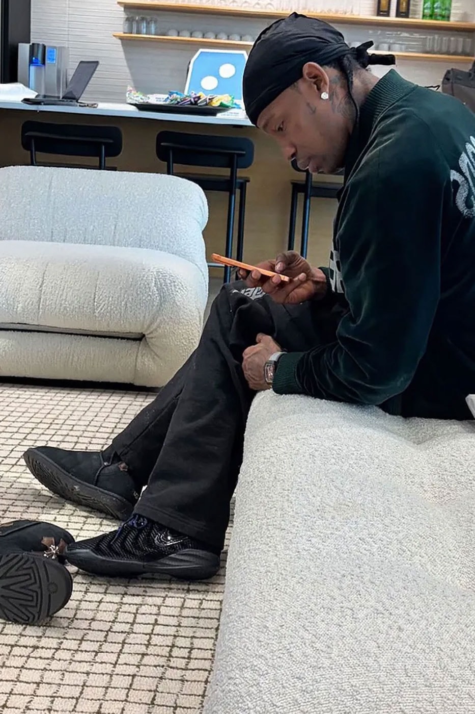Travis Scott Teases Upcoming All-Black Nike Caitlin 1 caitlin clark jet black revealed