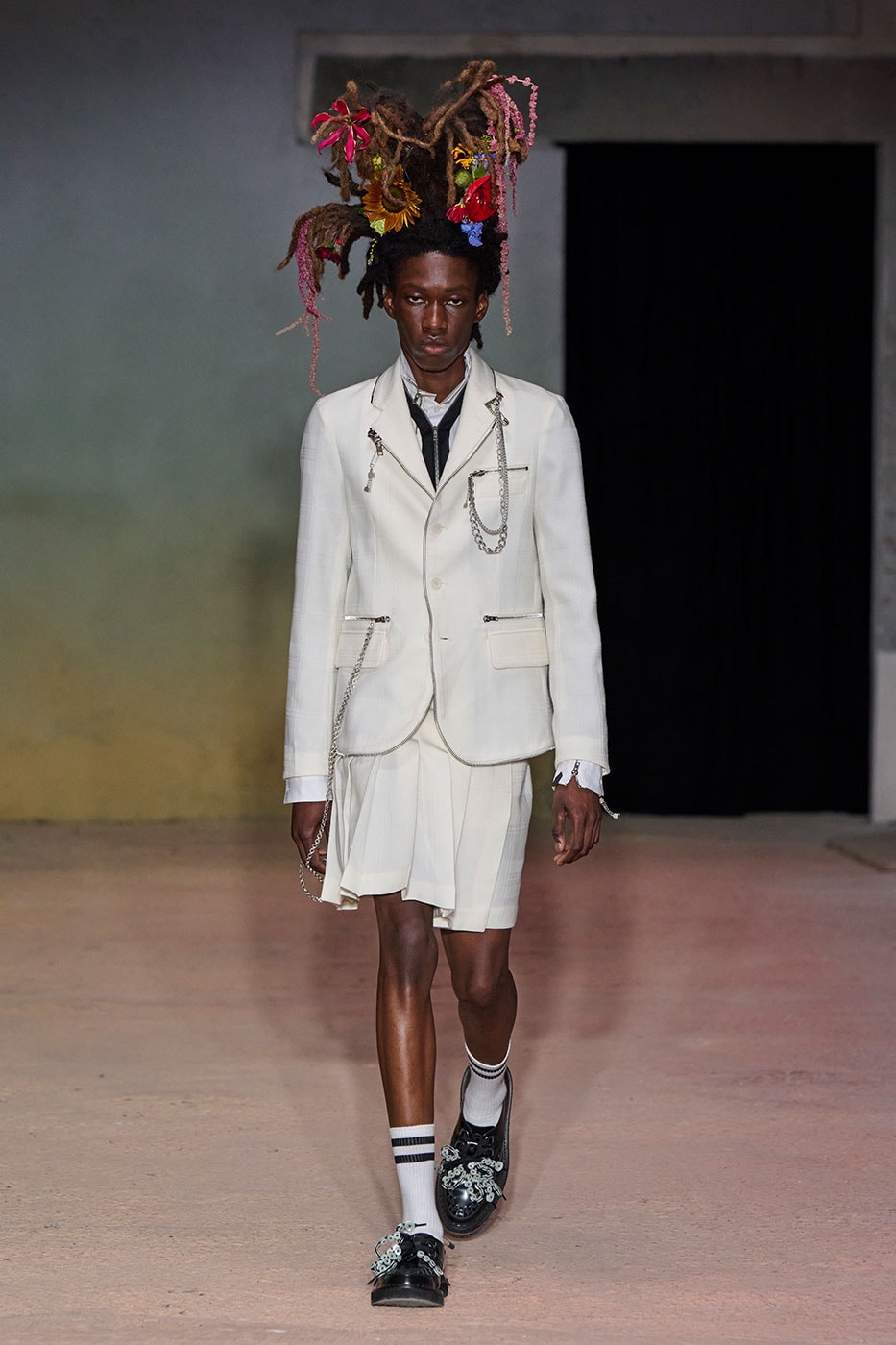 DSM Kei Ninomiya Unveils SS27 "OUR PUNK" Collection at Pitti Uomo 110 dover street market George Cox OTW by Vans Pretty Relics and Schott NYC judy blume