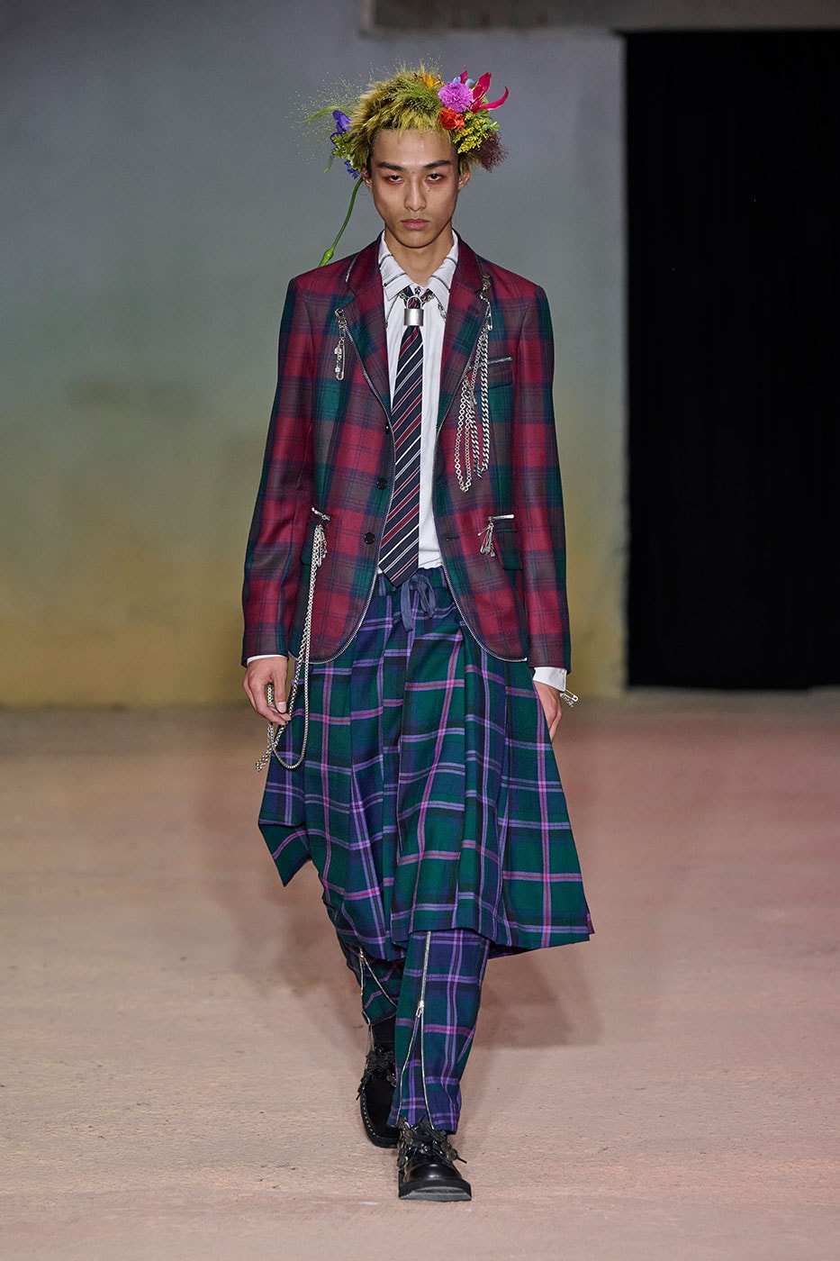 DSM Kei Ninomiya Unveils SS27 "OUR PUNK" Collection at Pitti Uomo 110 dover street market George Cox OTW by Vans Pretty Relics and Schott NYC judy blume