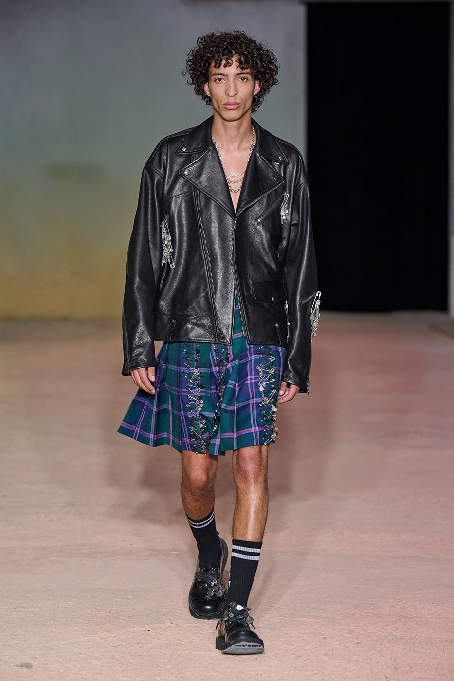 DSM Kei Ninomiya Unveils SS27 "OUR PUNK" Collection at Pitti Uomo 110 dover street market George Cox OTW by Vans Pretty Relics and Schott NYC judy blume