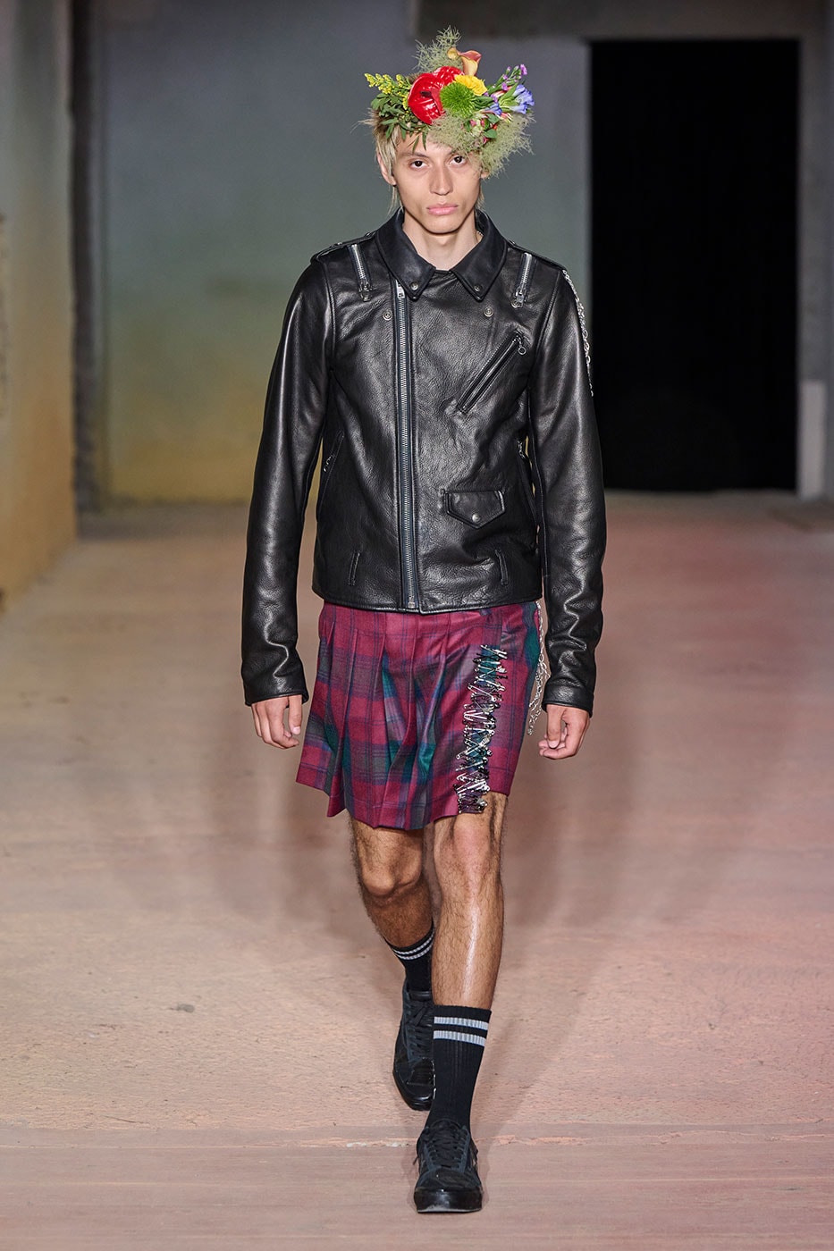 DSM Kei Ninomiya Unveils SS27 "OUR PUNK" Collection at Pitti Uomo 110 dover street market George Cox OTW by Vans Pretty Relics and Schott NYC judy blume