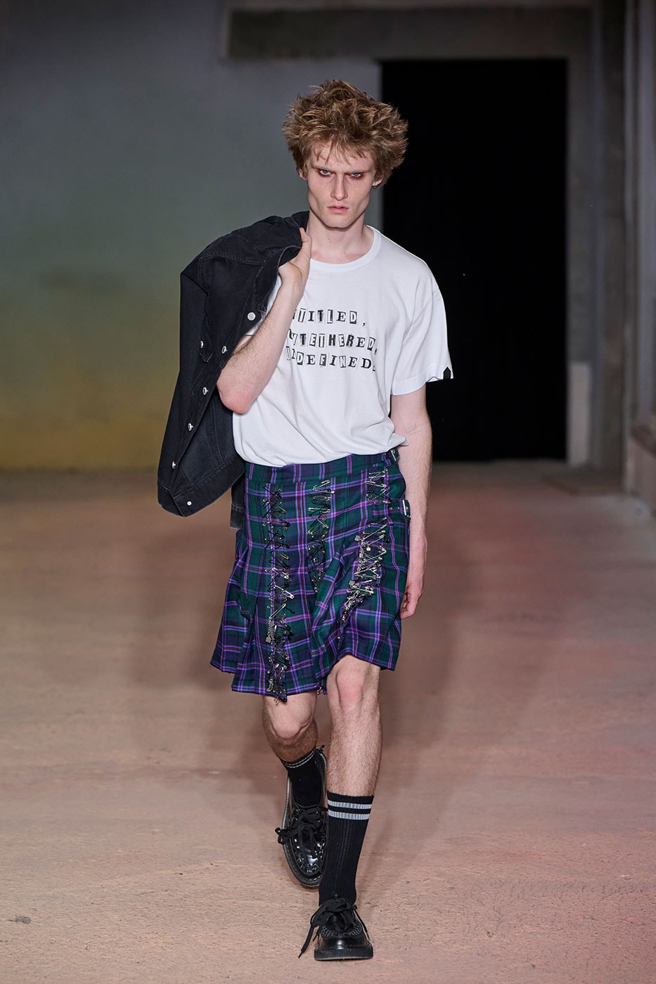 DSM Kei Ninomiya Unveils SS27 "OUR PUNK" Collection at Pitti Uomo 110 dover street market George Cox OTW by Vans Pretty Relics and Schott NYC judy blume