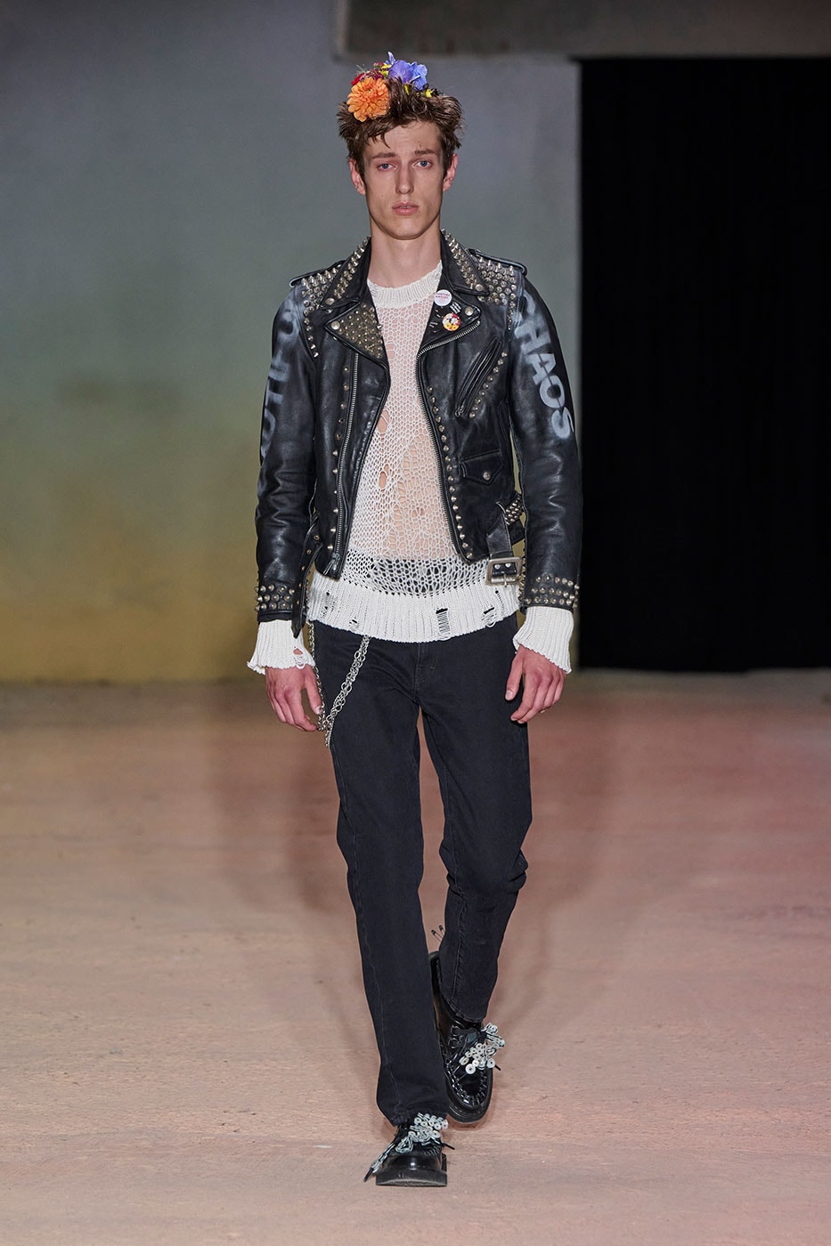DSM Kei Ninomiya Unveils SS27 "OUR PUNK" Collection at Pitti Uomo 110 dover street market George Cox OTW by Vans Pretty Relics and Schott NYC judy blume