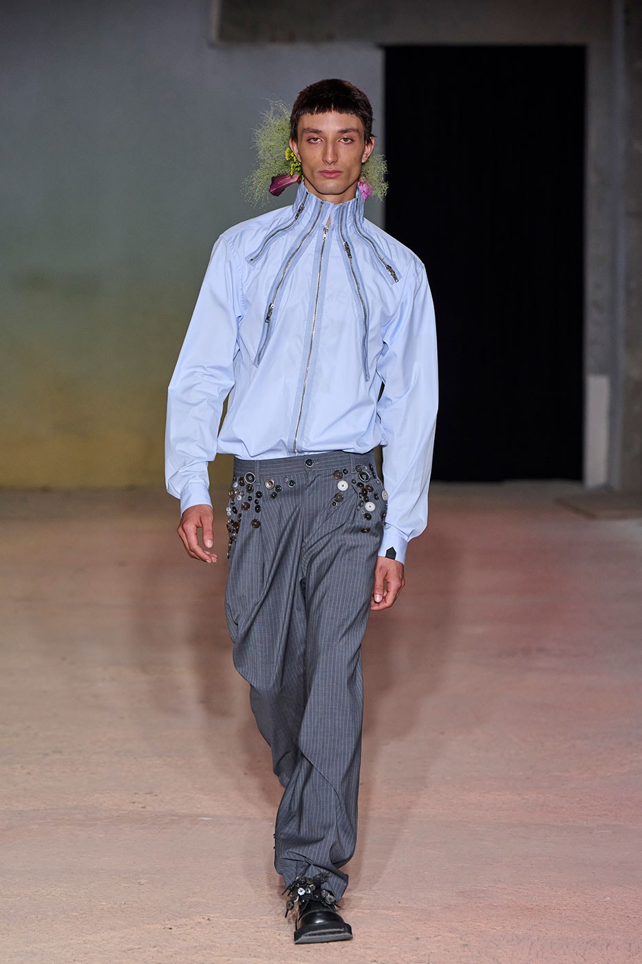 DSM Kei Ninomiya Unveils SS27 "OUR PUNK" Collection at Pitti Uomo 110 dover street market George Cox OTW by Vans Pretty Relics and Schott NYC judy blume