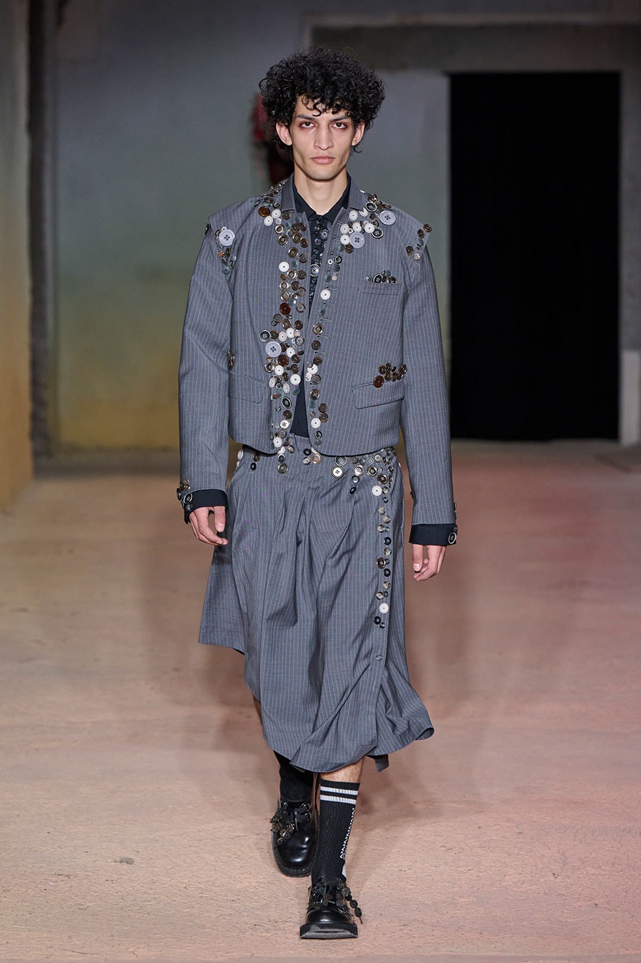 DSM Kei Ninomiya Unveils SS27 "OUR PUNK" Collection at Pitti Uomo 110 dover street market George Cox OTW by Vans Pretty Relics and Schott NYC judy blume