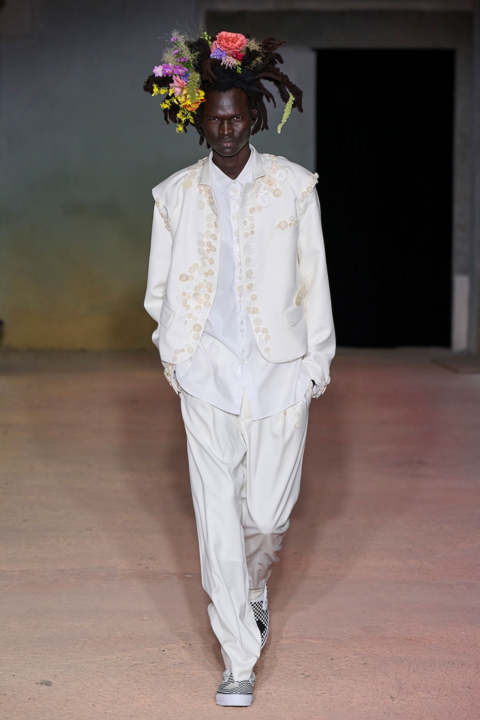 DSM Kei Ninomiya Unveils SS27 "OUR PUNK" Collection at Pitti Uomo 110 dover street market George Cox OTW by Vans Pretty Relics and Schott NYC judy blume