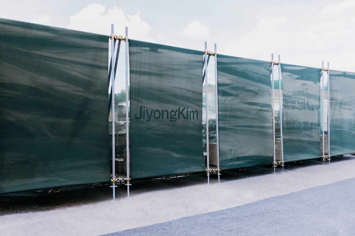 JiyongKim Sun-Bleached Installation Pitti Uomo 110 florence jiyong kim large scale exhibition special guest