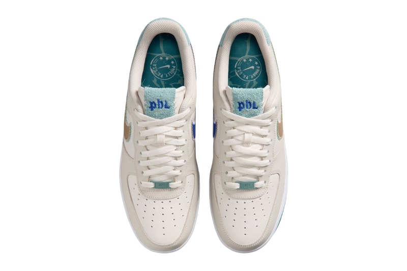 Nike Air Force 1 07 Low SE “Philadelphia” Light Orewood Brown/Metallic Gold Silk-Phantom-Mineral Teal-Treasure Blue-Sail  IV6205-104 Official Images Release Info 