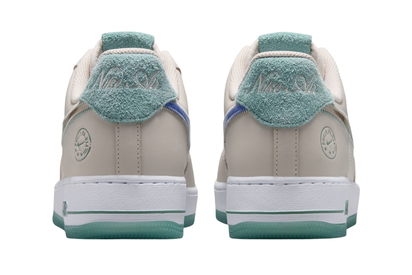 Nike Air Force 1 07 Low SE “Philadelphia” Light Orewood Brown/Metallic Gold Silk-Phantom-Mineral Teal-Treasure Blue-Sail  IV6205-104 Official Images Release Info 