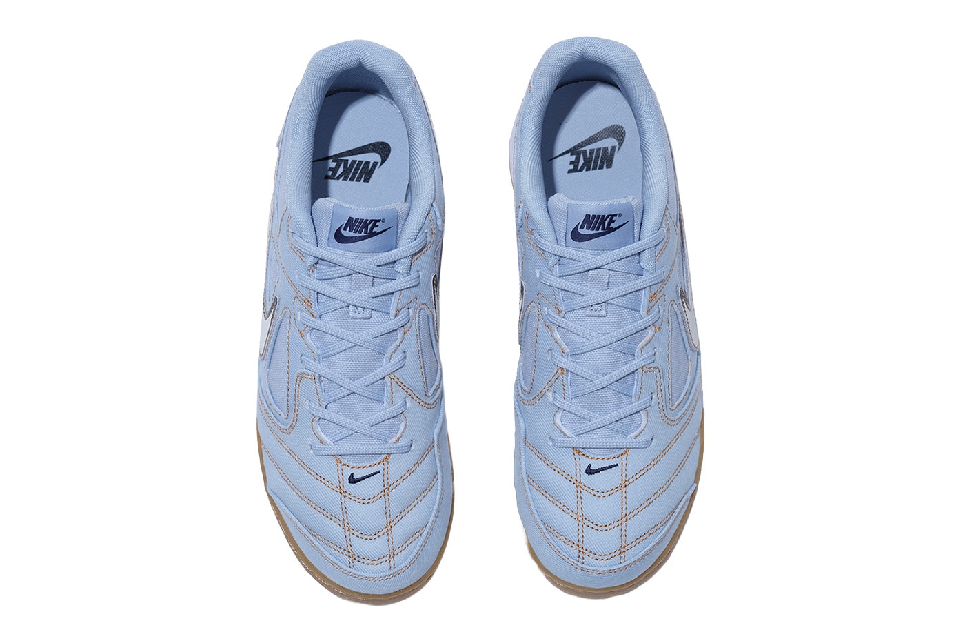 Nike Gato LV8 DENIM mita Sneaker Exclusive IH3587-400 Light Armoury Blue/Light Armoury Blue/Gum Light Brown/White IH3587-401 Thunder Blue/Coconut Milk/Obsidian/Summit White Release Info