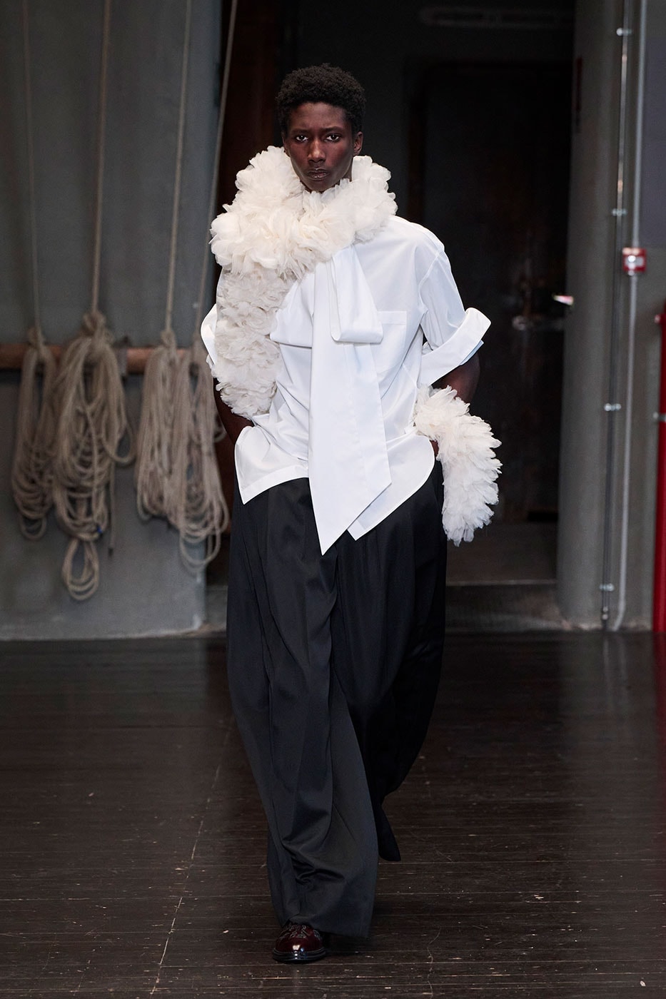 Simone Rocha Debuts Inaugural Men's Collection for SS27 pitti uomo 110 florence debut mens collection