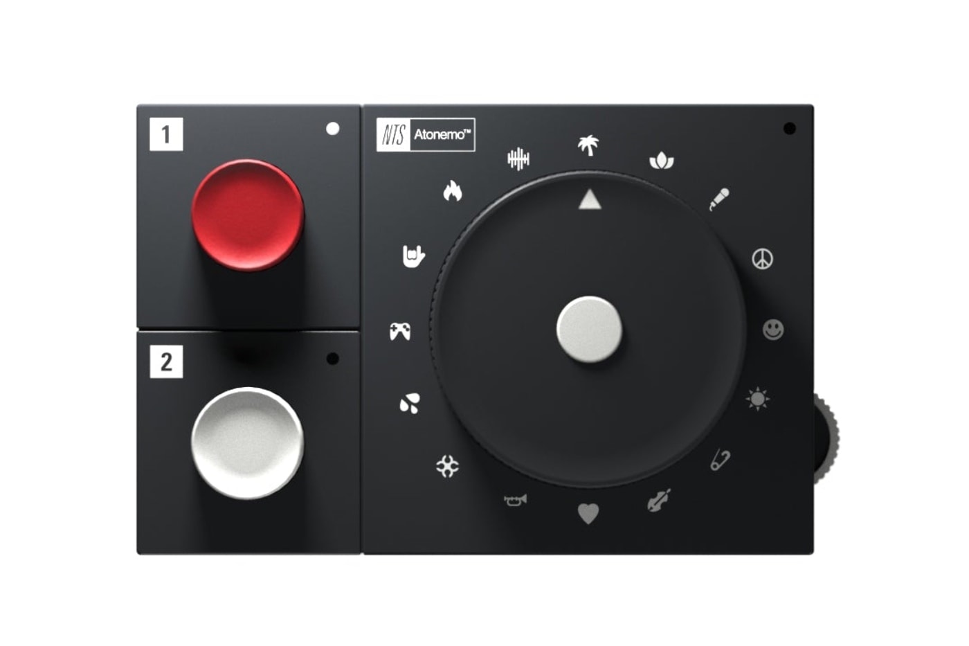 Atonemo x NTS Radio Player compact aluminum Wi‑Fi streamer with physical controls for NTS channels and curated mixtapes