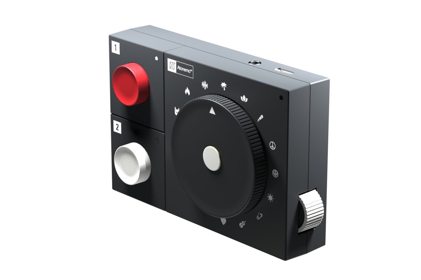 Atonemo x NTS Radio Player compact aluminum Wi‑Fi streamer with physical controls for NTS channels and curated mixtapes