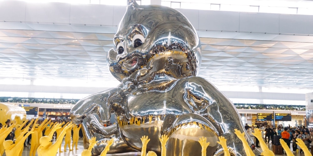Fake Flight Cancellations, Flying Donuts, and a 50-Foot Chrome Giant: Inside Butter Baby's Jakarta Airport Takeover