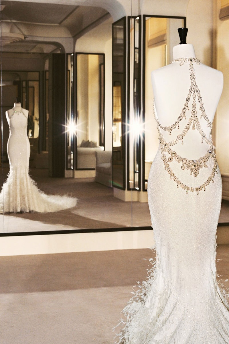 Closer Look at Matthieu Blazy's First Custom Chanel Haute Couture Wedding Dress Made for Dua Lipa callum turner
