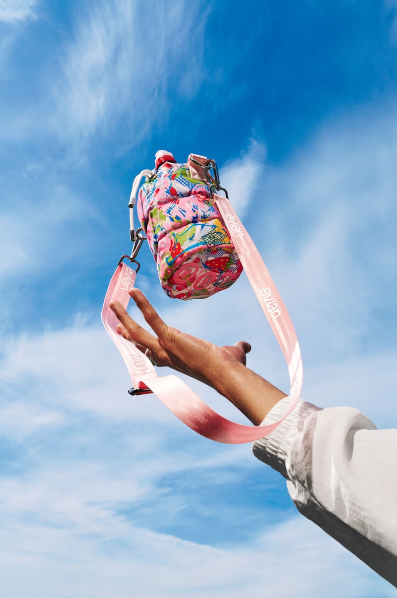 evian bottle bag collection diana al shammari hattie stewart ed curtis designs wimbledon tennis 200 years young courts 