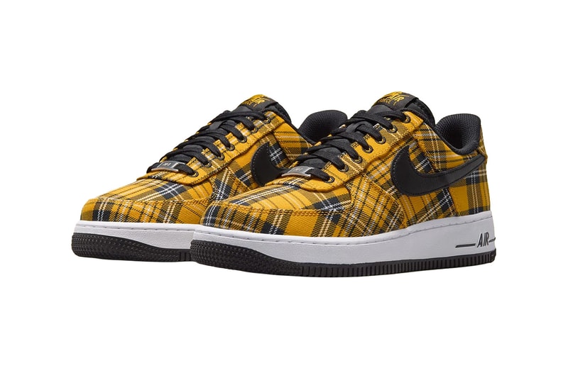 Nike Air Force 1 Low "Clueless” Yellow Plaid Multi-Color/Yellow Ochre/White/Black IR5596-900 Official Images Info