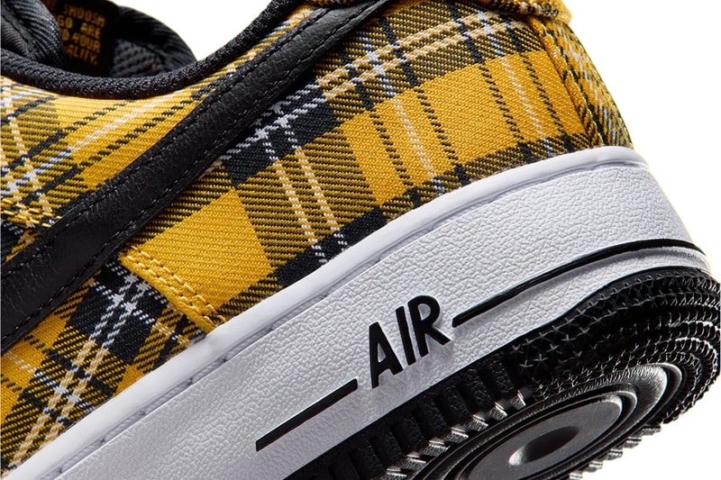 Nike Air Force 1 Low "Clueless” Yellow Plaid Multi-Color/Yellow Ochre/White/Black IR5596-900 Official Images Info