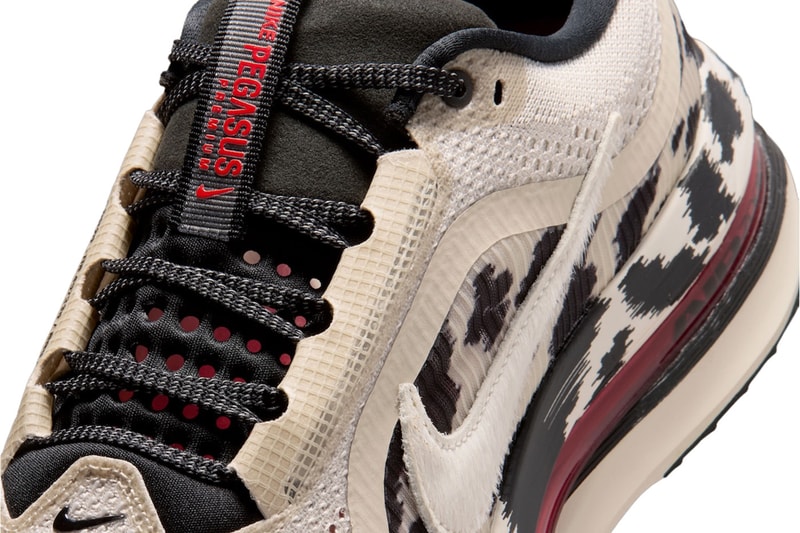 Nike Pegasus Premium “Cow Print” Light Orewood Brown/Black-University Red-Sail IR0033-100 Official Images