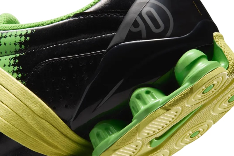 Nike T90 Shox Magia Black/Yellow Diamond/Black/Spinach Green IR8176-002 White/Black/Metallic Silver IR8176-100 Release Info